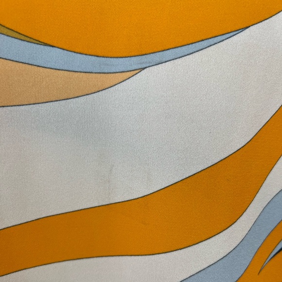 EMILIO PUCCI ORANGE MULTI TOP STYLE 82JN36 SIZE IT 46 / US 12 NWOTS! - Picture 17 of 17